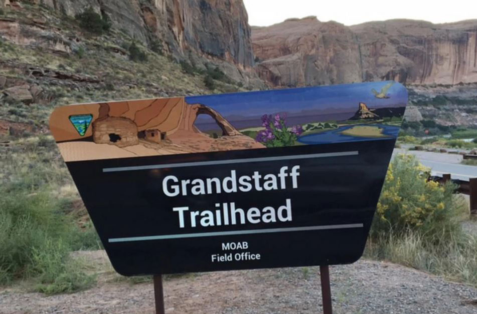 Grandstaff Trailhead cerca de Moab (Foto BLM)